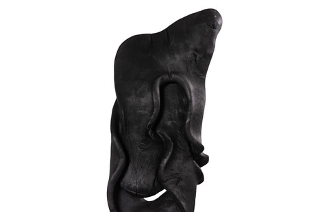 Dancing Teak Sculpture Black