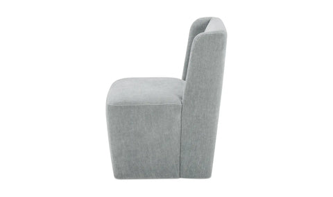 Cormac Rolling Dining Chair Performance Fabric Slate Green