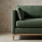 Side profile of Leo Sectional showcasing hardwood frame and premium cushioning.