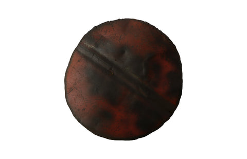 Reclaimed Oil Drum Wall Disc Individual Pieces, Assorted Colors and Depths