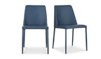 Nora Dining Chair Ocean Cavern Grey Vegan Leather - Set Of Two