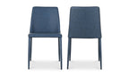 Nora Dining Chair Ocean Cavern Grey Vegan Leather - Set Of Two