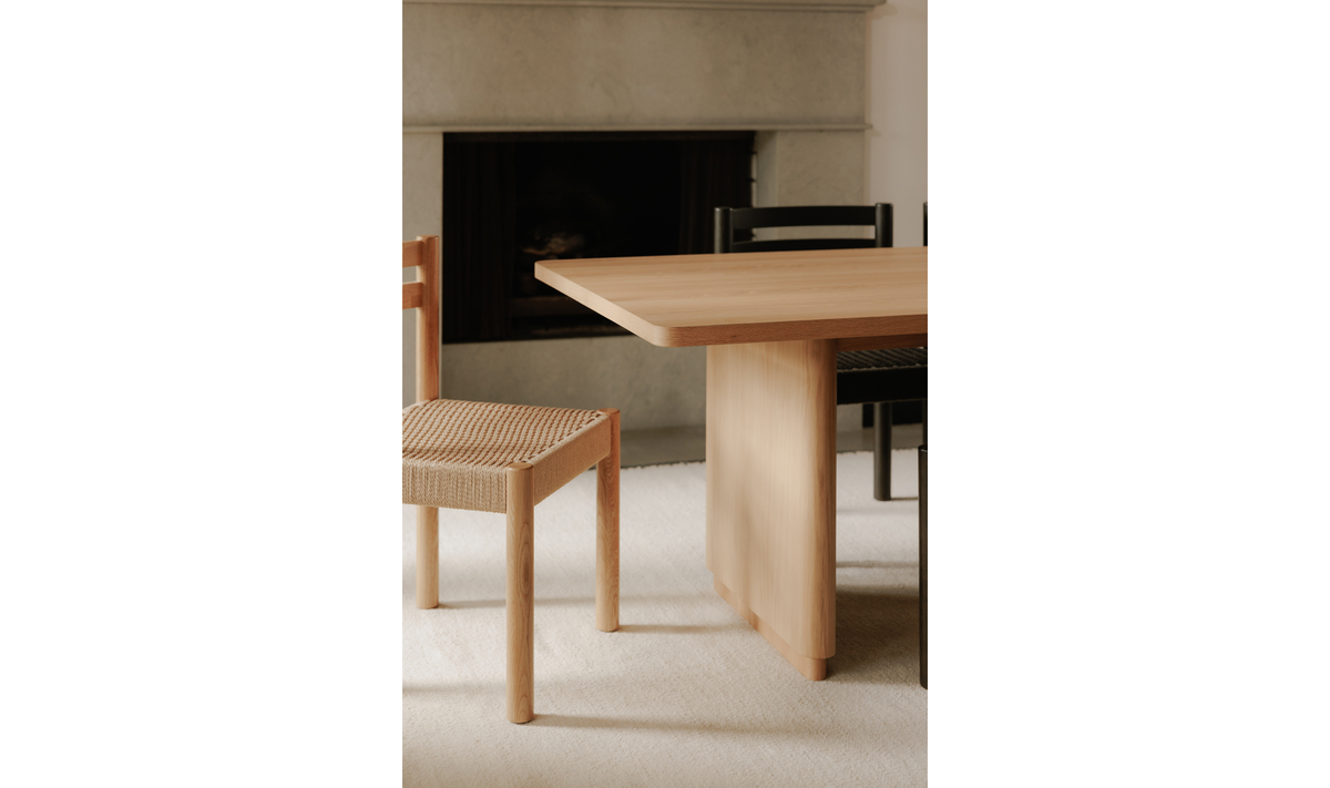 Round Off Large Dining Table Natural Oak