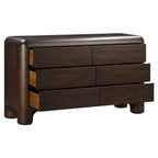 Rowan 6 Drawer Dresser Dark Brown