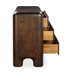 Rowan 6 Drawer Dresser Dark Brown