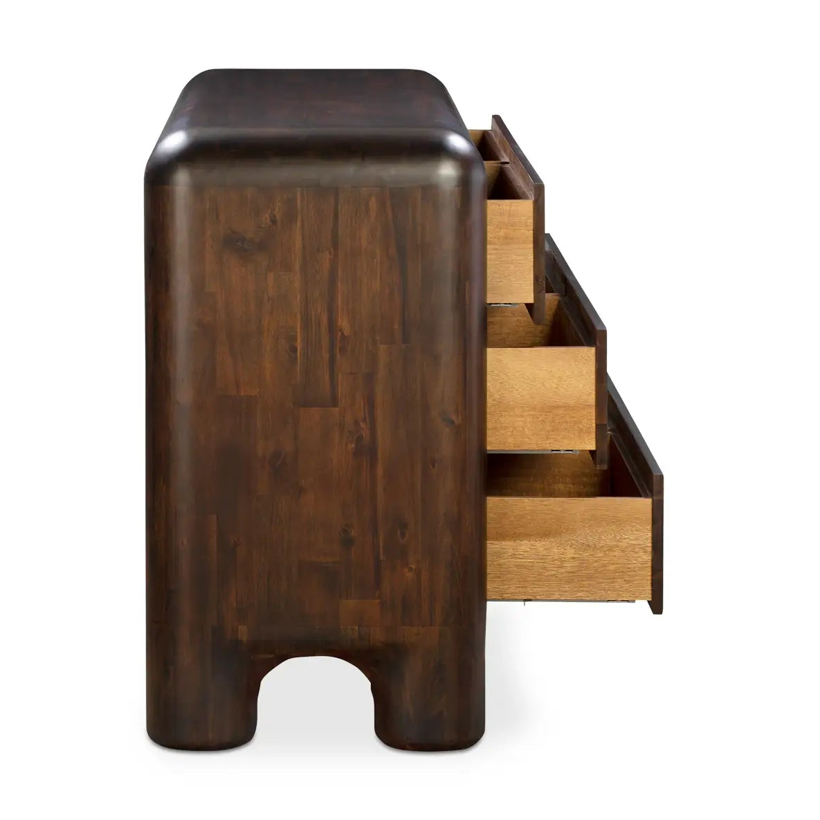 Rowan 6 Drawer Dresser Dark Brown
