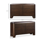 Rowan 6 Drawer Dresser Dark Brown