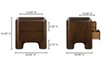 Rowan Nightstand Dark Brown