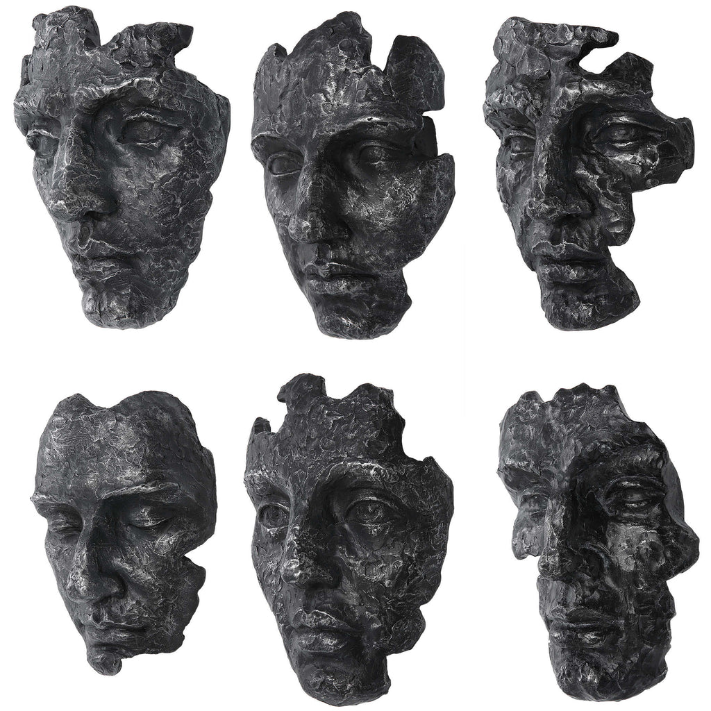 SELF-PORTRAIT WALL DECOR, GRAY, S/6 - Hedi's Furniture