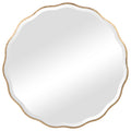 ANETA ROUND MIRROR, GOLD - Hedi's Furniture