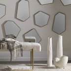 Linneah Mirrors, Gold, S/4 - Hedi's Furniture