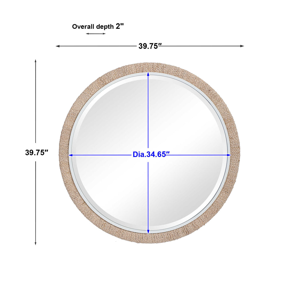 CARBET ROUND MIRROR - Hedi's Furniture