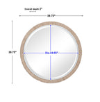 CARBET ROUND MIRROR - Hedi's Furniture