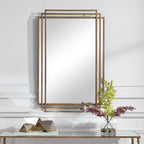 AMHERST MIRROR, GOLD - Hedi's Furniture