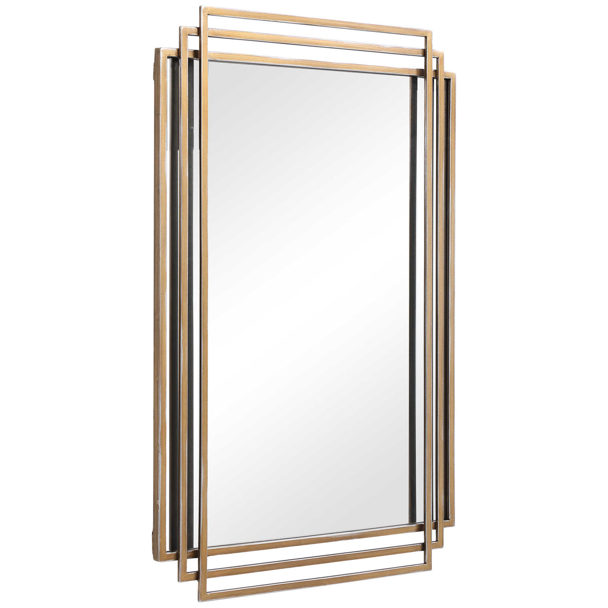AMHERST MIRROR, GOLD - Hedi's Furniture
