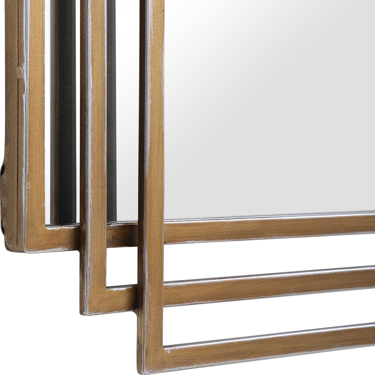 AMHERST MIRROR, GOLD - Hedi's Furniture
