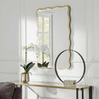 Aneta Mirror, Gold - Hedi's Furniture