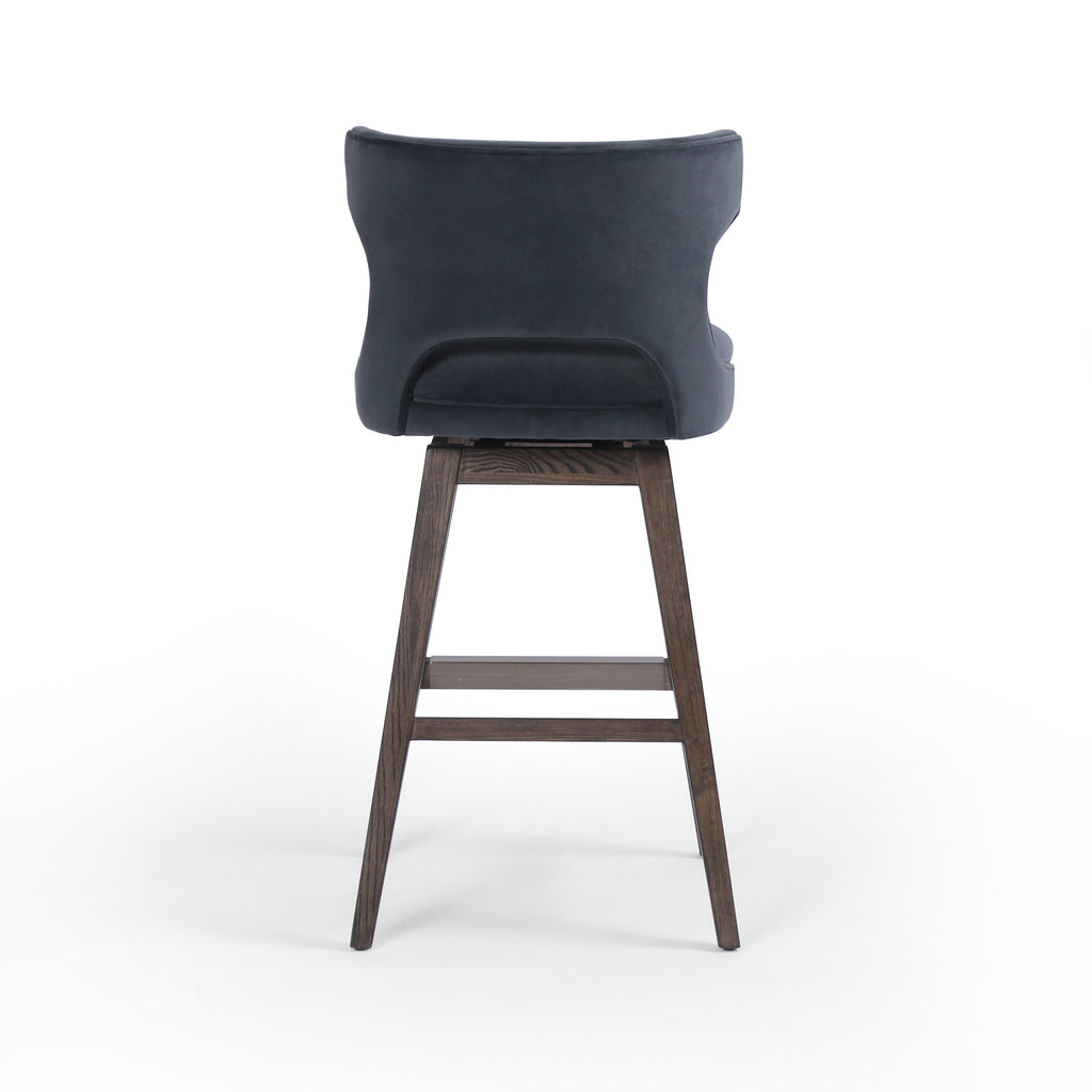 TASK SWIVEL STOOL-MODERN VELVET-BAR - Hedi's Furniture