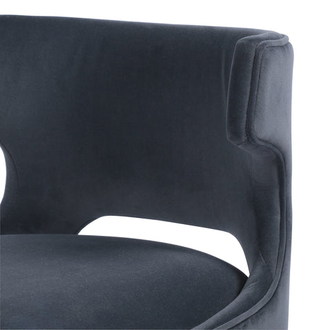 TASK SWIVEL STOOL-MODERN VELVET-BAR - Hedi's Furniture
