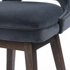 TASK SWIVEL STOOL-MODERN VELVET-BAR - Hedi's Furniture