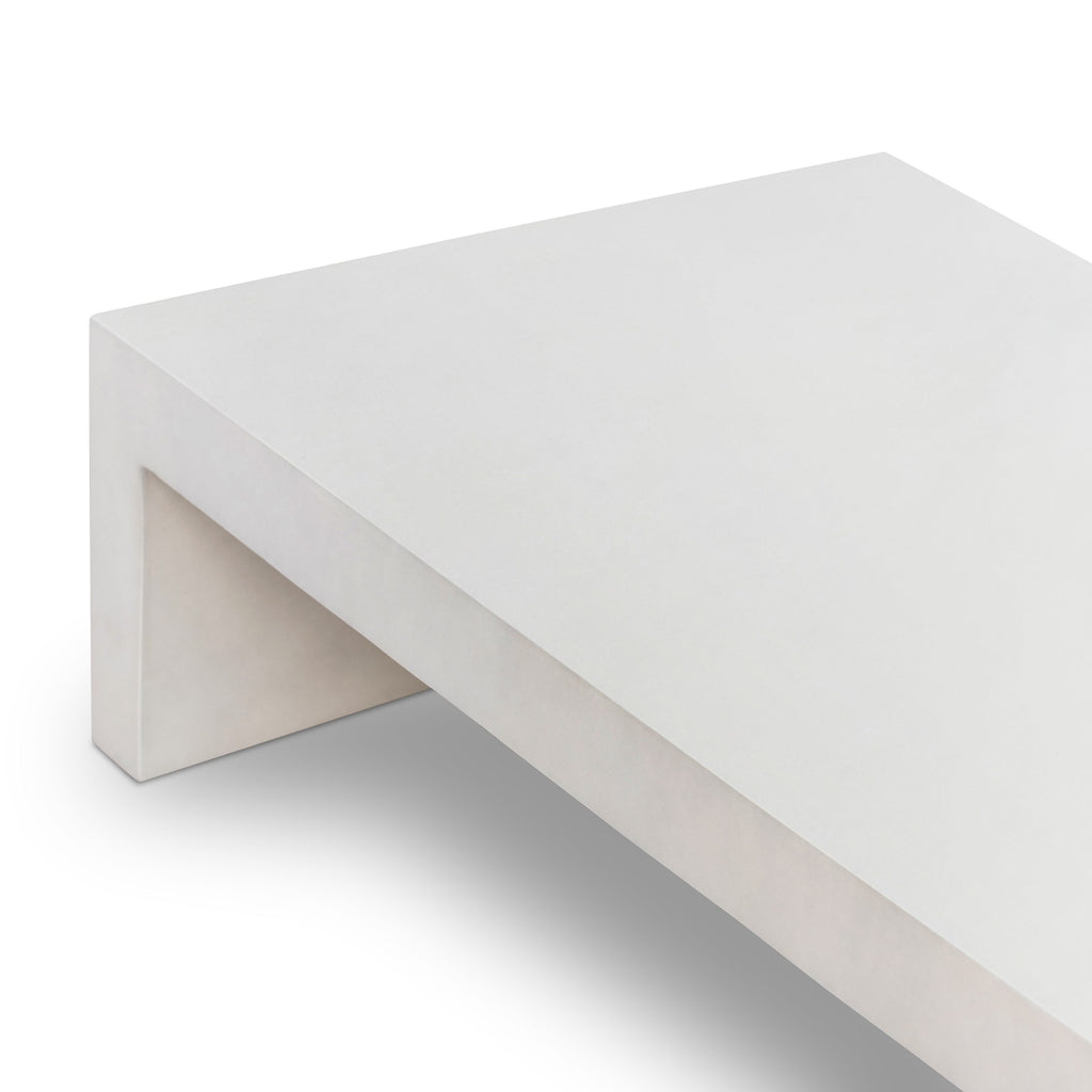 PARISH COFFEE TABLE-WHITE CONCRETE - Hedi's Furniture