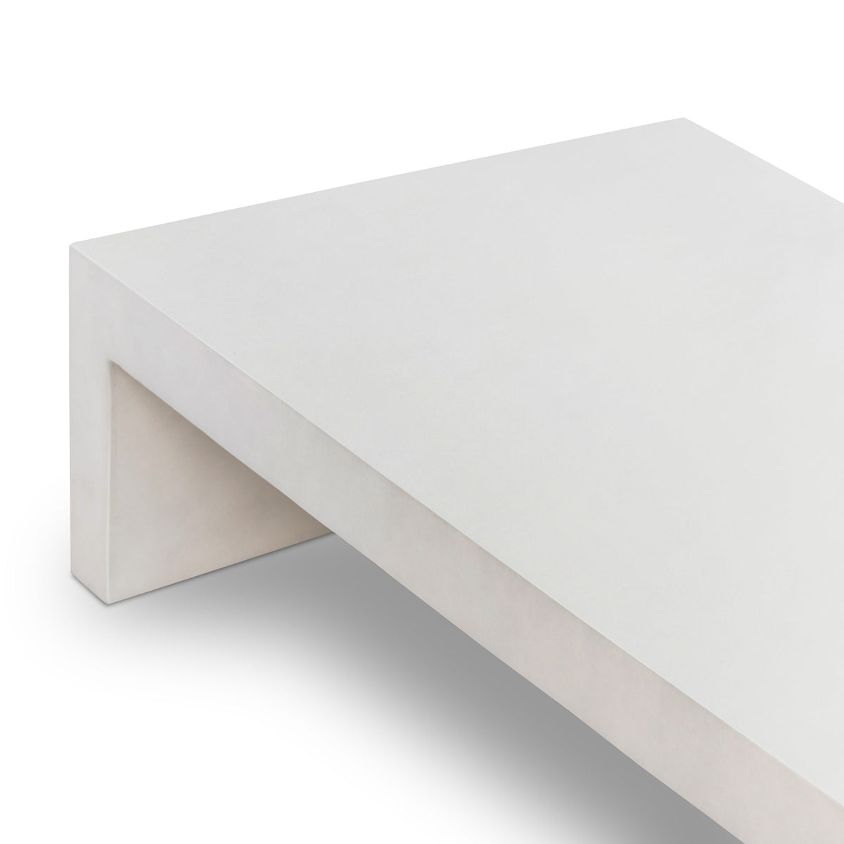 PARISH COFFEE TABLE-WHITE CONCRETE - Hedi's Furniture