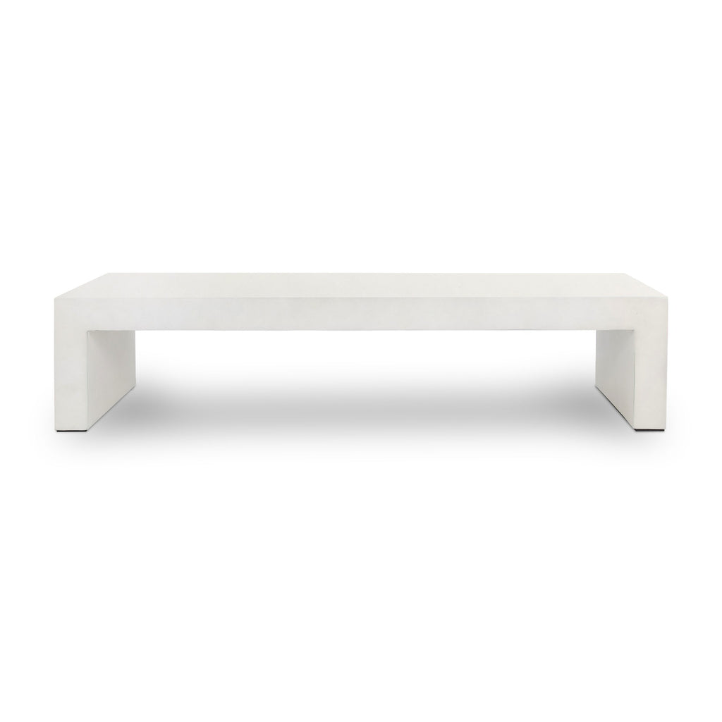 PARISH COFFEE TABLE-WHITE CONCRETE - Hedi's Furniture