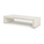 PARISH COFFEE TABLE-WHITE CONCRETE - Hedi's Furniture