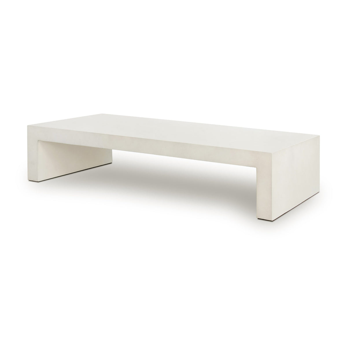 PARISH COFFEE TABLE-WHITE CONCRETE - Hedi's Furniture