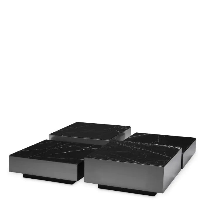 Esposito Coffee table Black Set of 4 - Hedi's Furniture