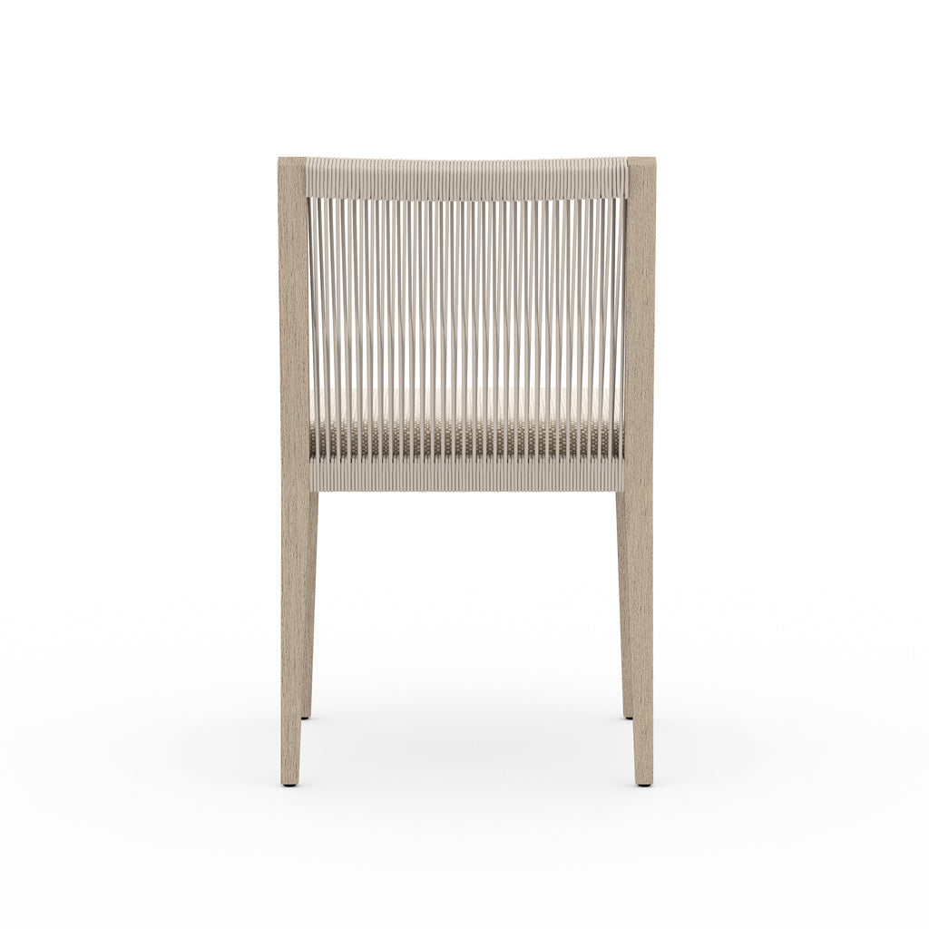 SHERWOOD OUTDOOR DINING CHAIR- BROWN/SAND - Hedi's Furniture
