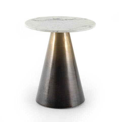 Armon End Table - Ombre Antique Brass - Hedi's Furniture