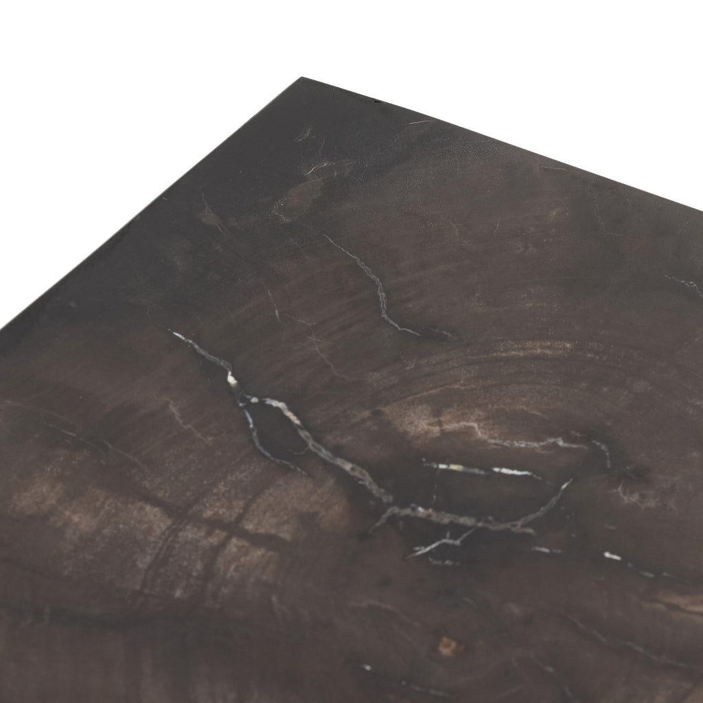 BUCK END TABLE-DARK PETRIFIED WOOD - Hedi's Furniture