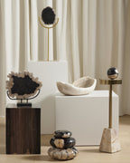 BUCK END TABLE-DARK PETRIFIED WOOD - Hedi's Furniture