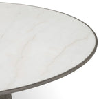 SKYE ROUND DINING TABLE-WHITE MARBLE - Hedi's Furniture