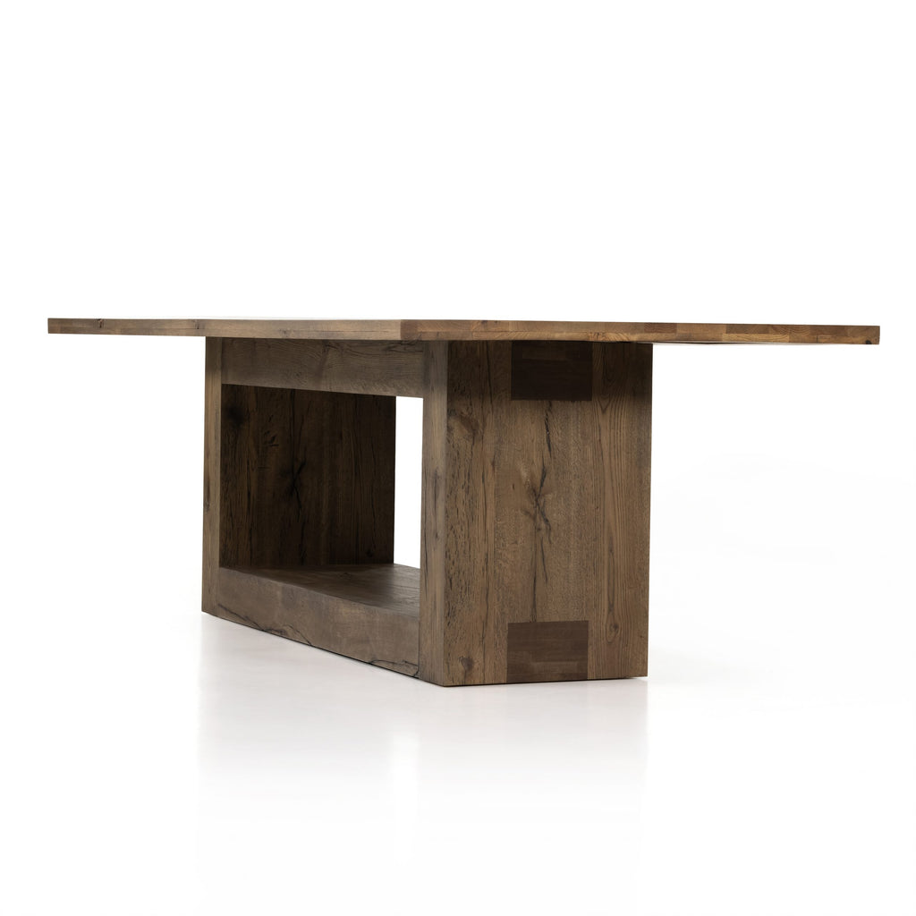 Perrin Dining Table 93 in Rustic Fawn - Hedi's Furniture