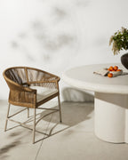 IRVING OUTDOOR DINING ARMCHAIR-SAND - Hedi's Furniture