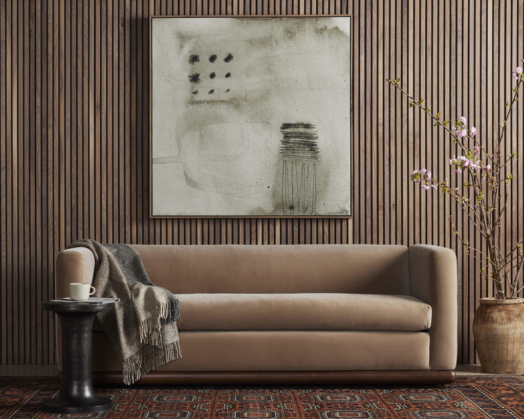 ELIZABETH SOFA-83"-SURREY TAUPE - Hedi's Furniture