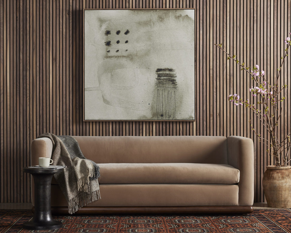 ELIZABETH SOFA-83"-SURREY TAUPE - Hedi's Furniture