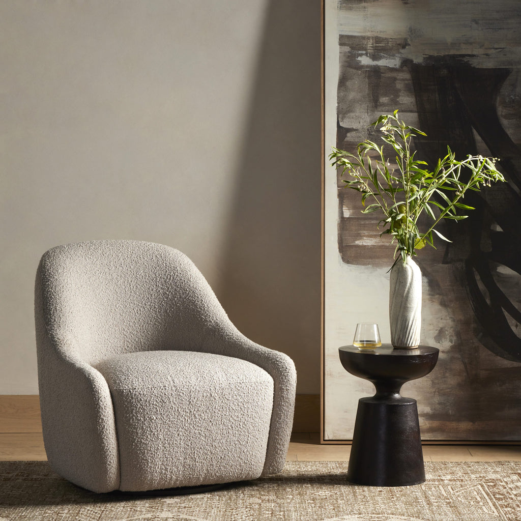 LEVI SWIVEL CHAIR-KNOLL SAND - Hedi's Furniture
