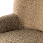 Kadon Swivel Chair-Sheepskin Camel - Hedi's Furniture