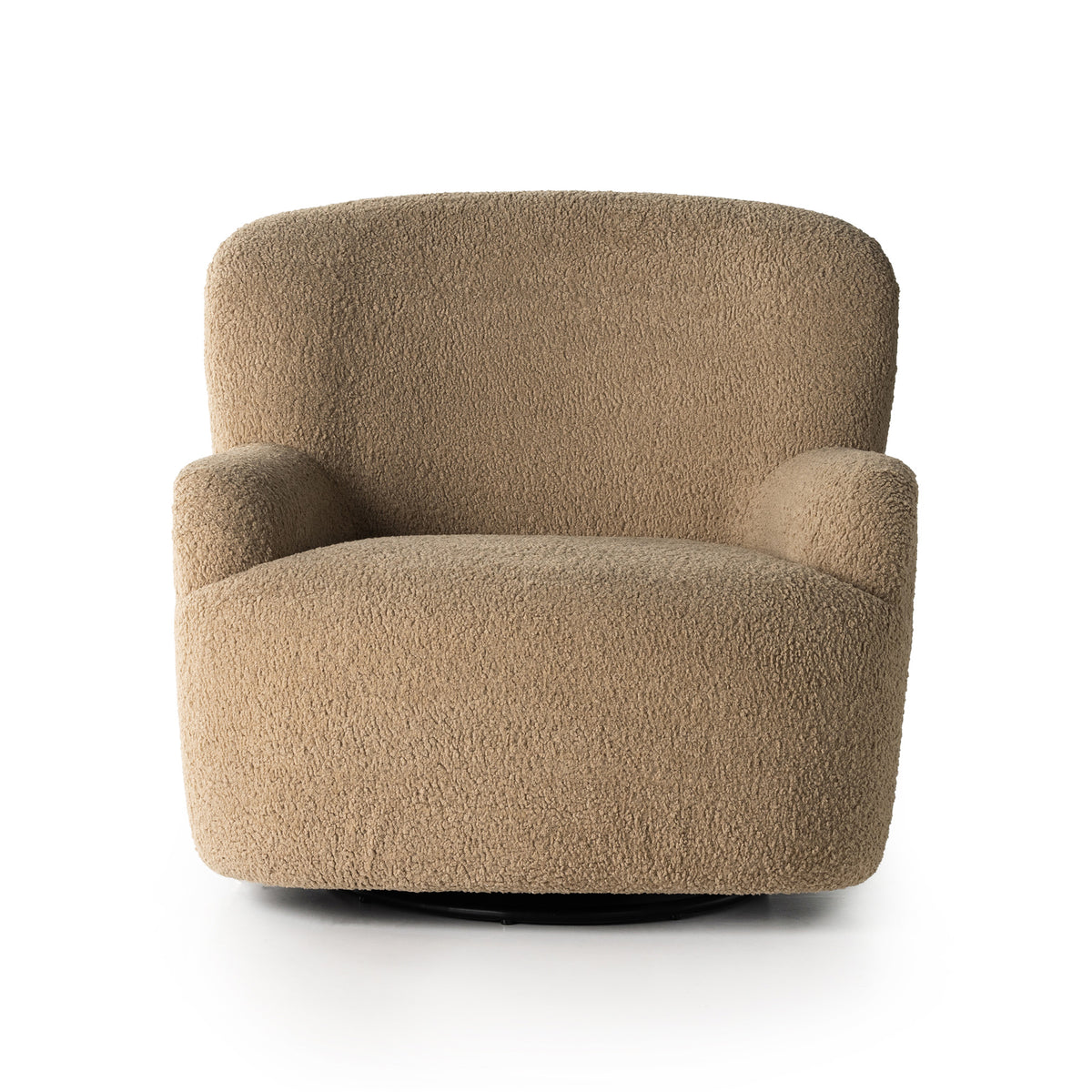 Kadon Swivel Chair-Sheepskin Camel - Hedi's Furniture
