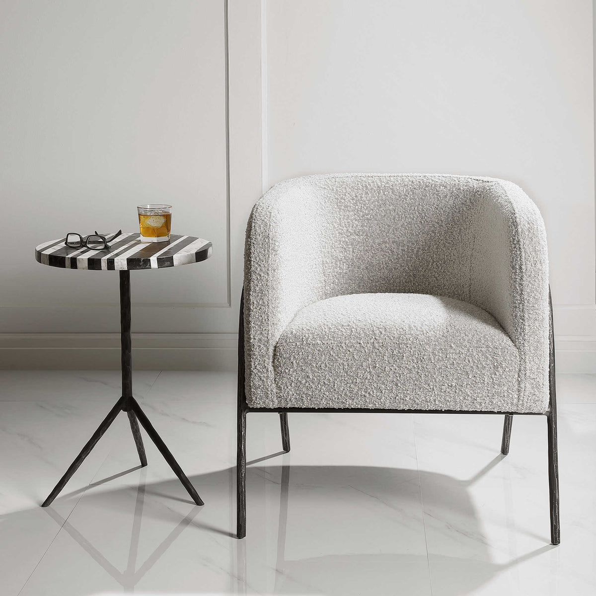Jacobsen Accent Chair, Gray - Hedi's Furniture