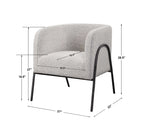 Jacobsen Accent Chair, Gray - Hedi's Furniture