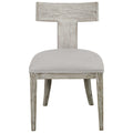 Idris Armless Chair, White - Hedi's Furniture
