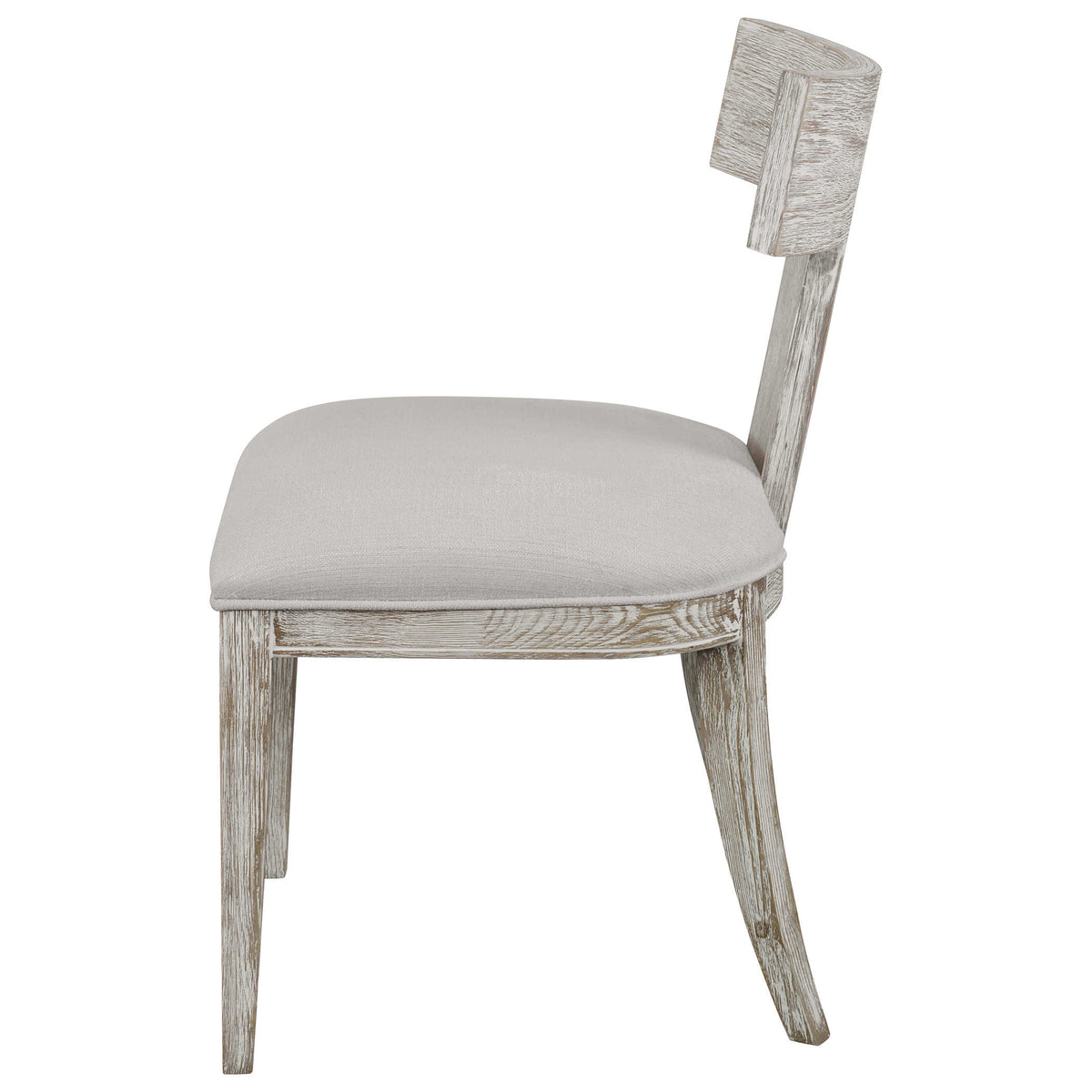 Idris Armless Chair, White - Hedi's Furniture