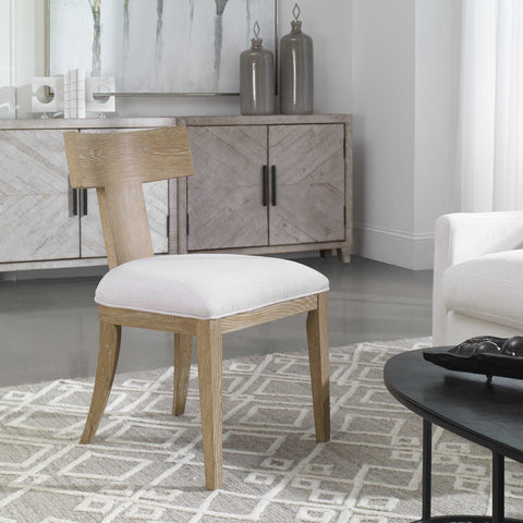 Idris Armless Chair, Natural - Hedi's Furniture