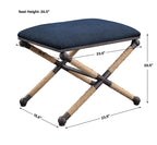 FIRTH SMALL BENCH, NAVY - Hedi's Furniture