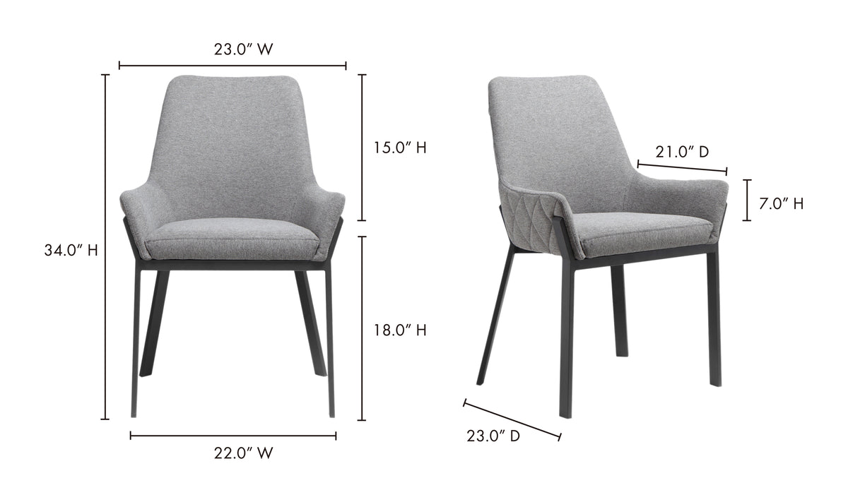 LLOYD DINING CHAIR- SET OF TWO - Hedi's Furniture