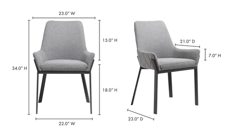 LLOYD DINING CHAIR- SET OF TWO - Hedi's Furniture